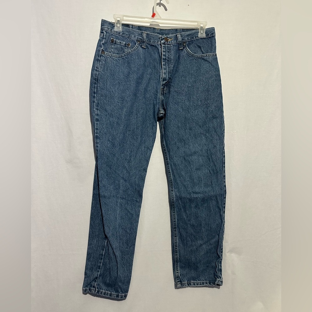 Wrangler Men's Straight Fit Blue Jeans